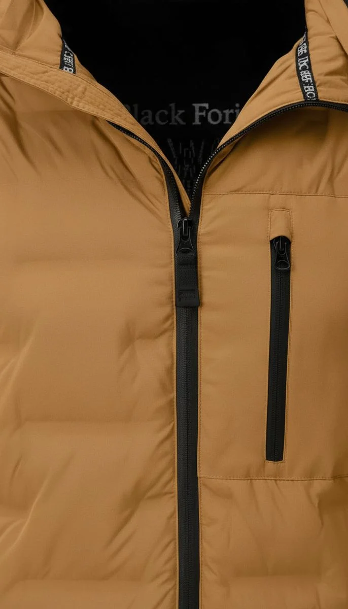 LPO Herren Steppjacke im Materialmix mit abnehmbarer Kapuze Justin