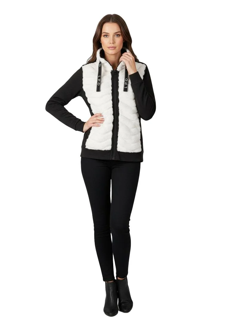LPO Damen Midlayer mit Fellimitat-Front Lula