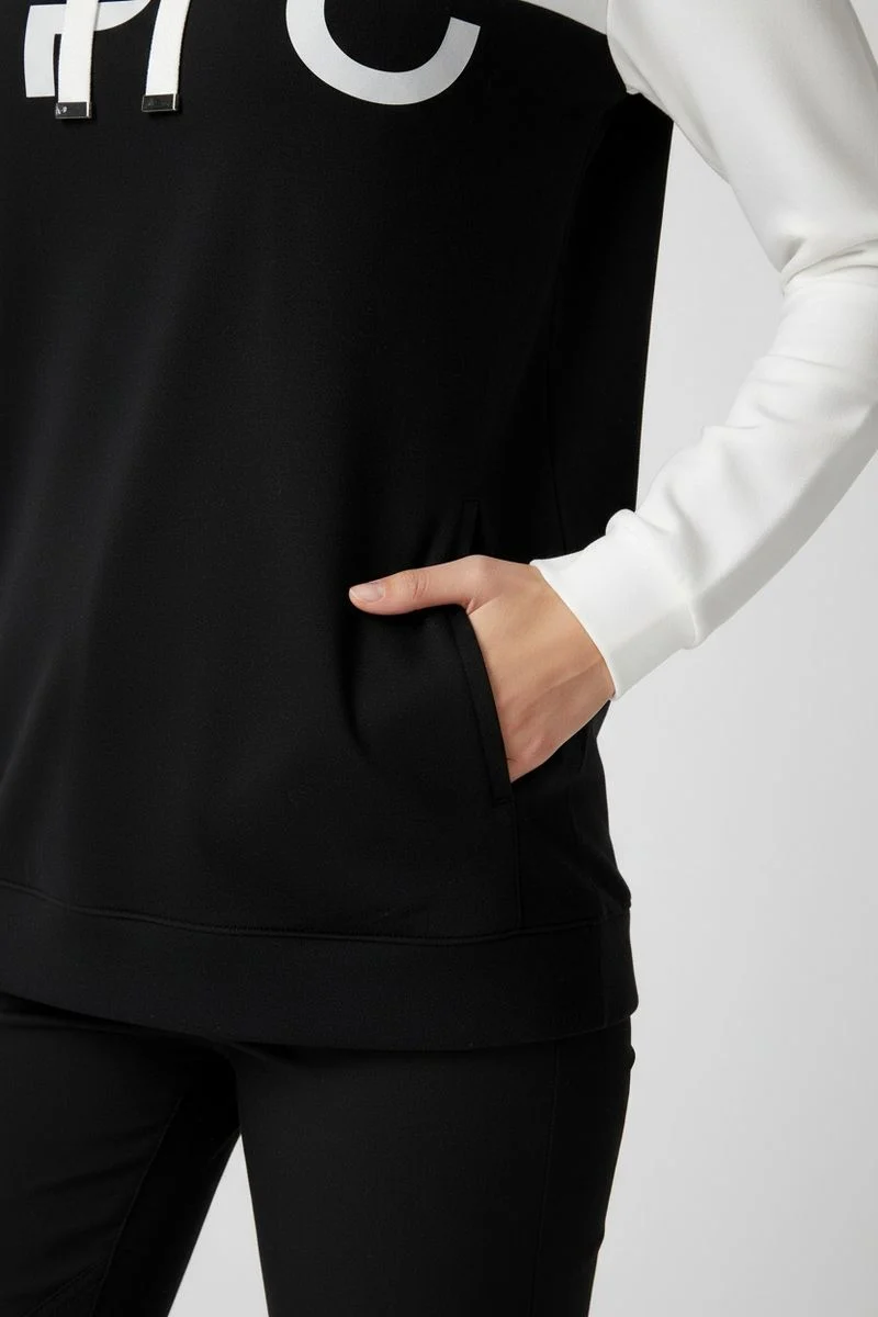 LPO Damen Hoodie mit weitem Ausschnitt und Colourblock-Design Mira