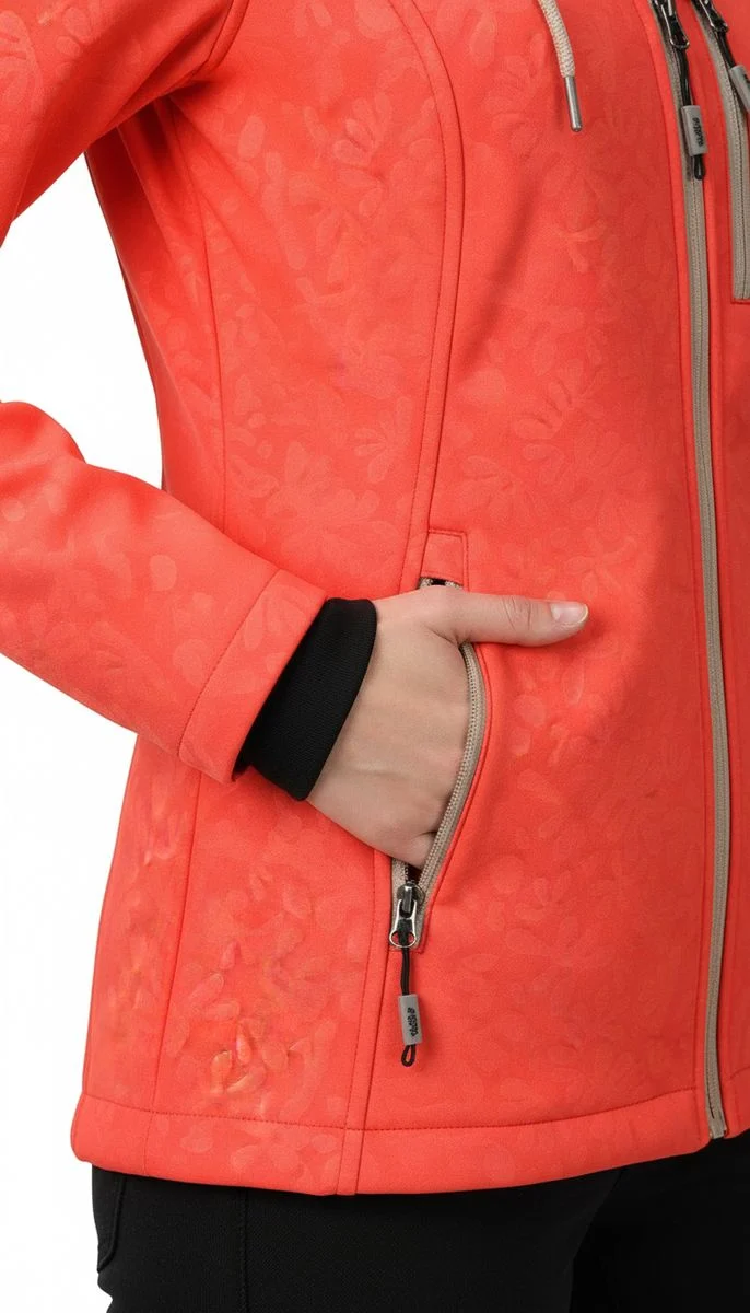 LPO Damen Softshelljacke mit Allover-Prägemuster Janice
