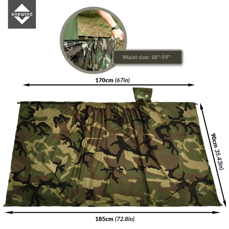 Ultralight Silpoly Camo Rain Skirt