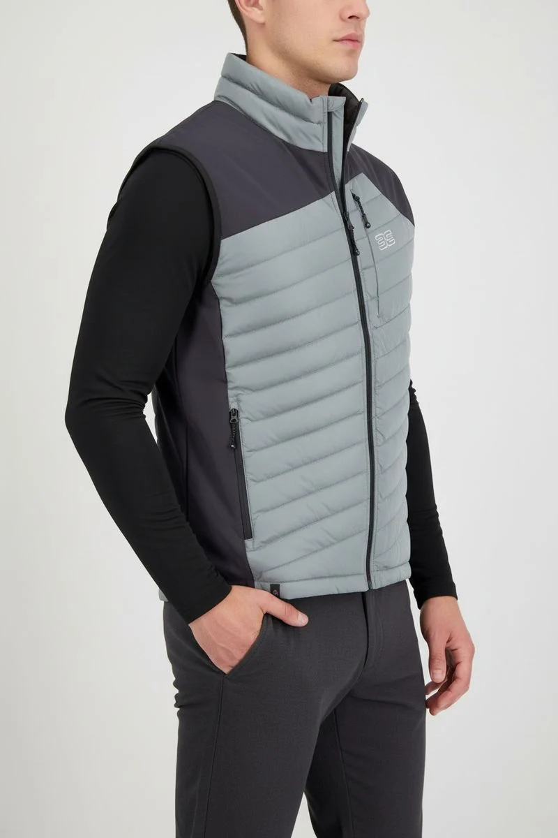 Maul Sport Herren Steppweste Brunnenkopf (hellgrau)