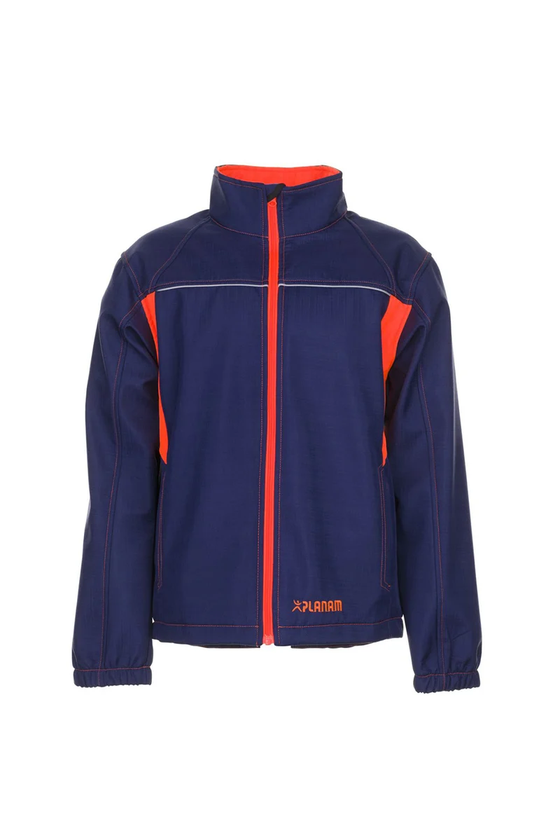 Planam Softshelljacke Basalt Neon