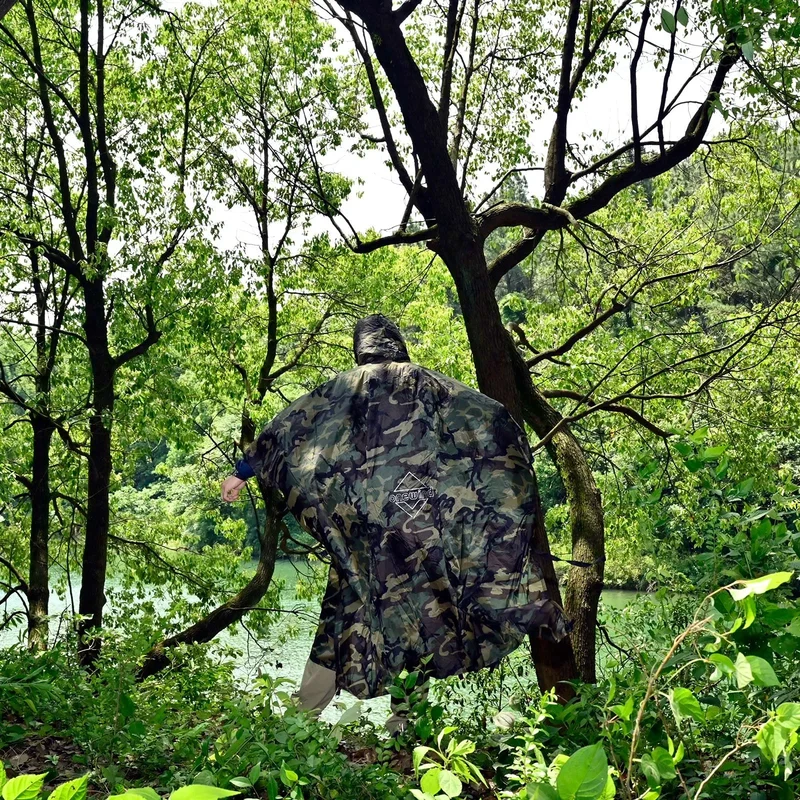 Camo Rain Poncho Shelter