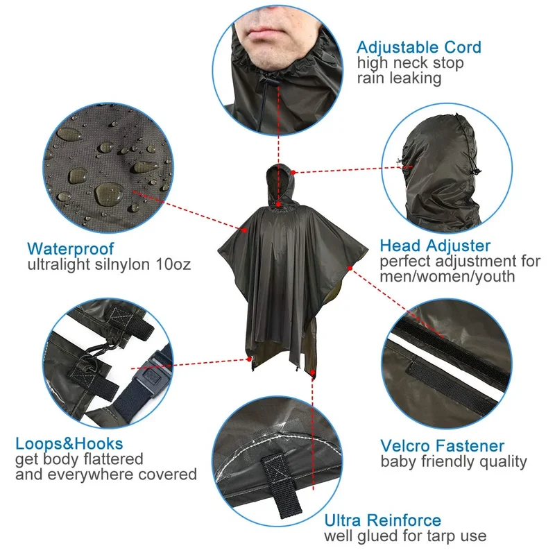Ultralight Rain Poncho