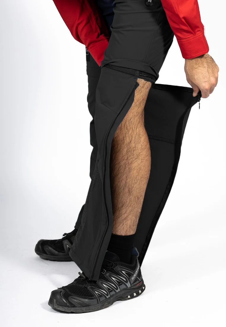 MauL Sport Herren Trekkinghose Eiger XT-elastic T-Zipp off Hose black (2024)
