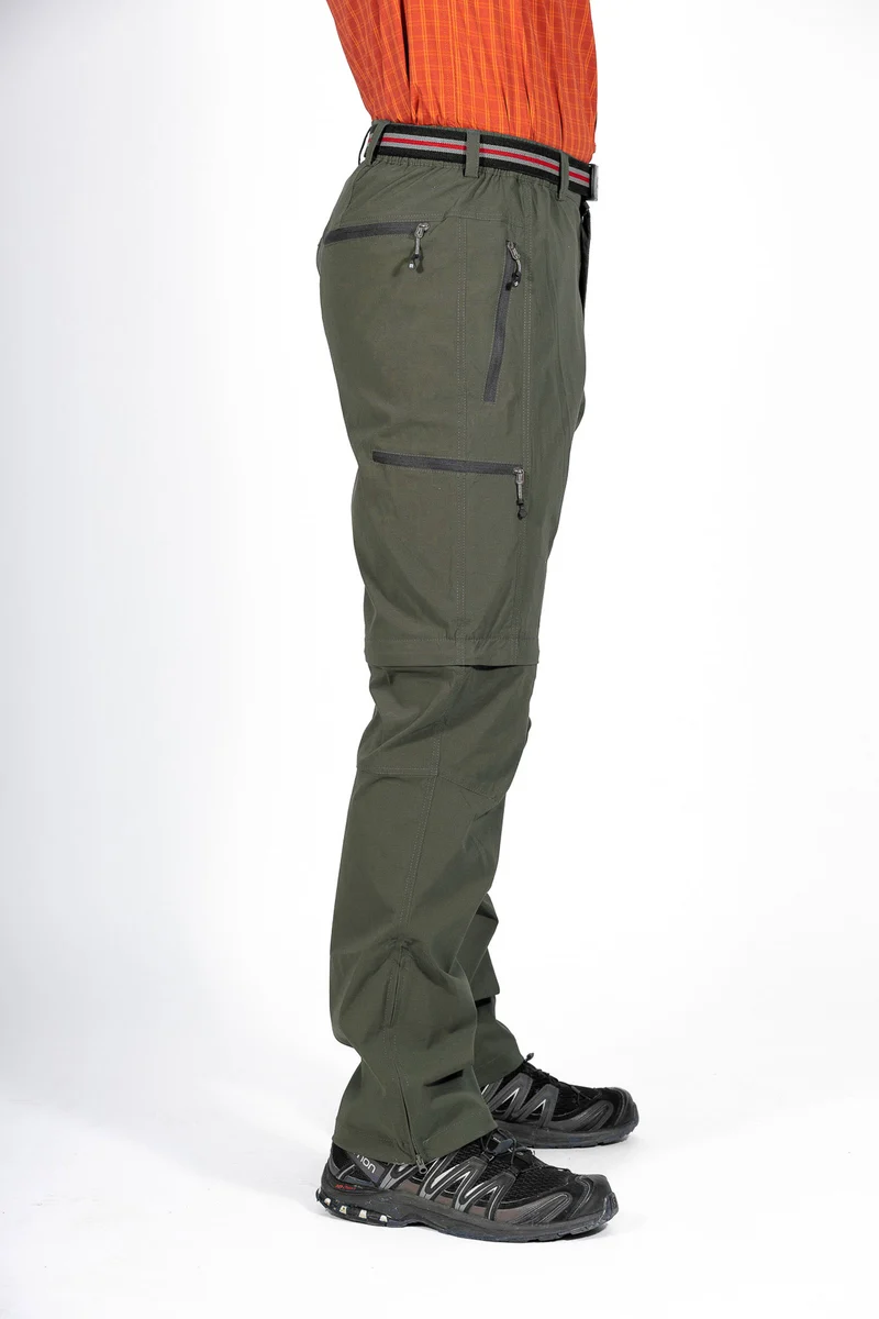 MauL Sport Herren Wanderhose elastisch T-Zipp-off Quebec (2024) olive