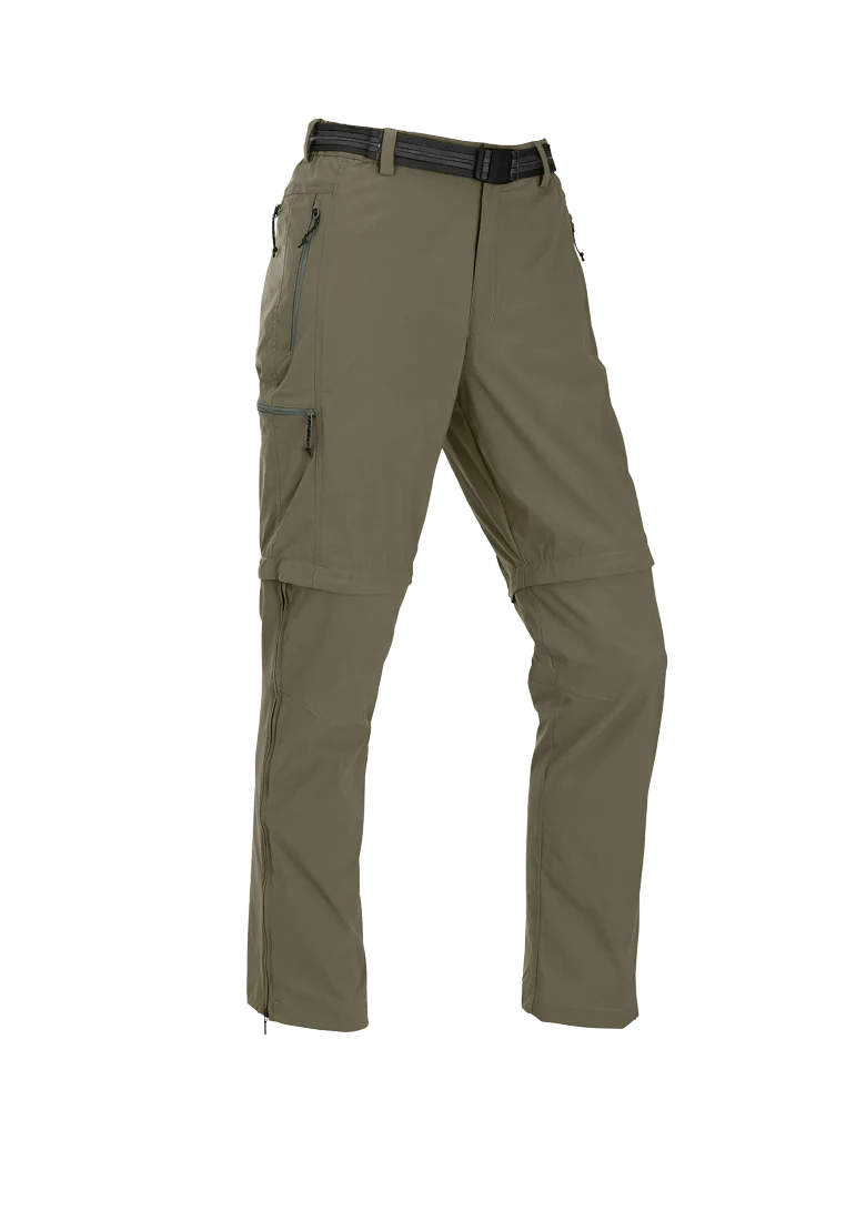 MauL Sport Herren Wanderhose elastisch T-Zipp-off Quebec (2024) olive