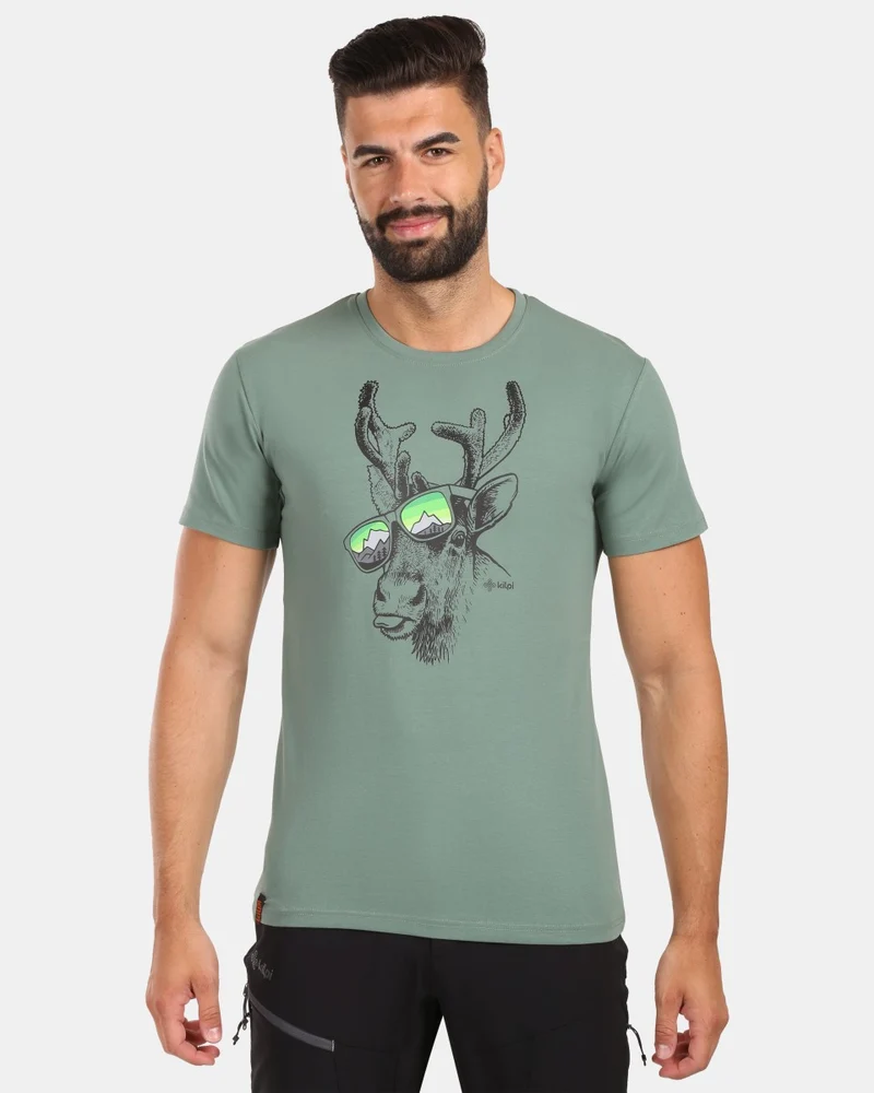 Herren-T-Shirt aus Baumwolle mit kurzen Ärmeln Kilpi DISCOVER-M