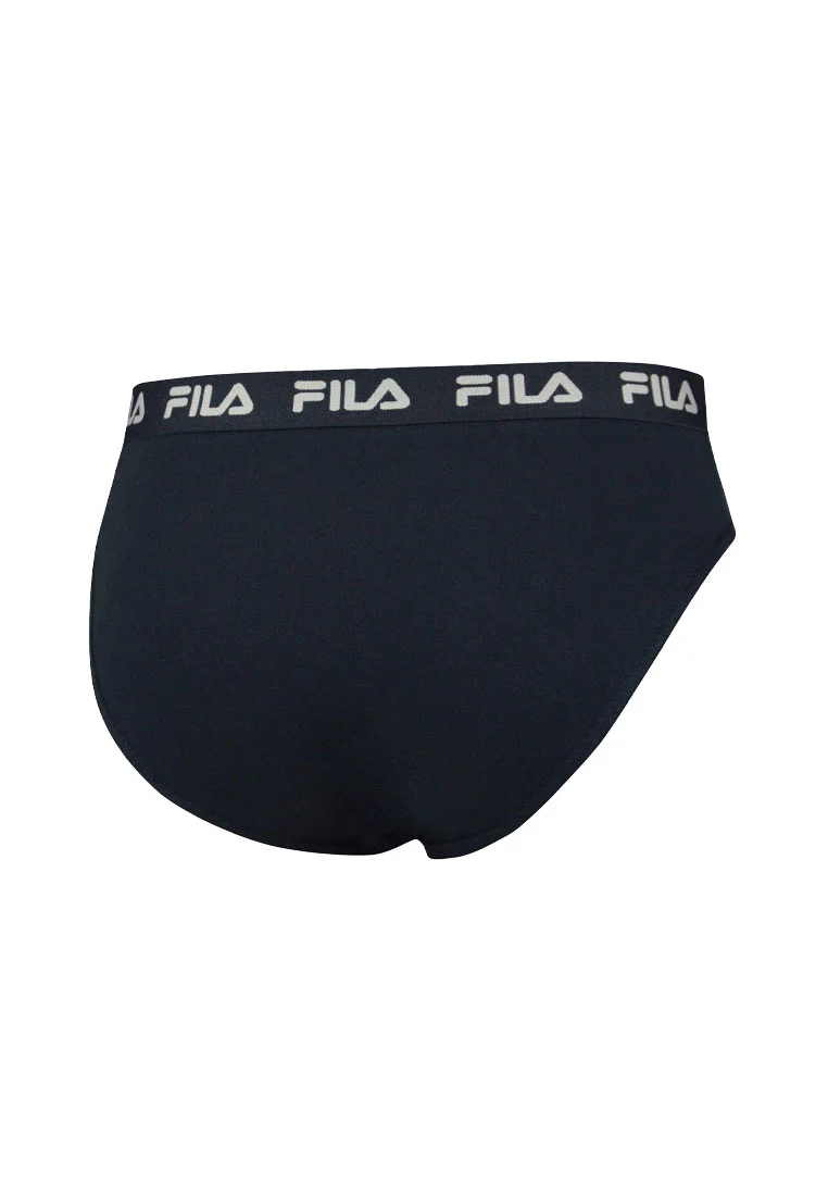 FILA 2er Pack Herrenslips, schwarzer Bund