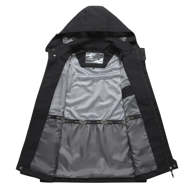 Herren Regenjacke, wasserdicht & winddicht – große Größen