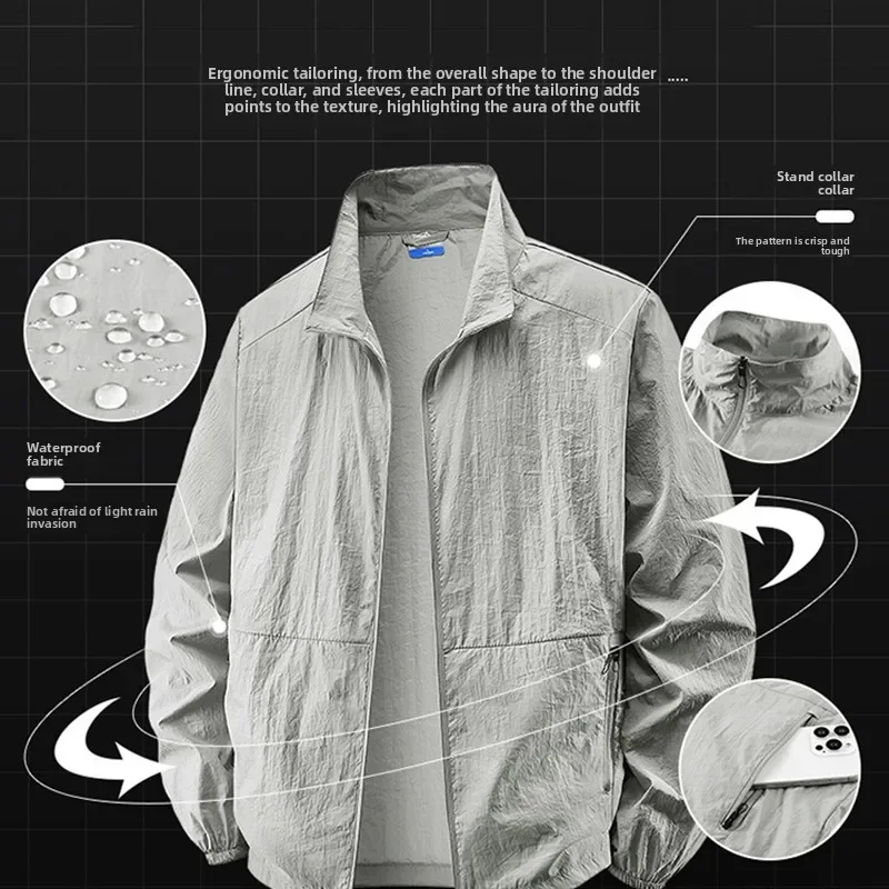 Herren Outdoorjacke, atmungsaktiv & leicht