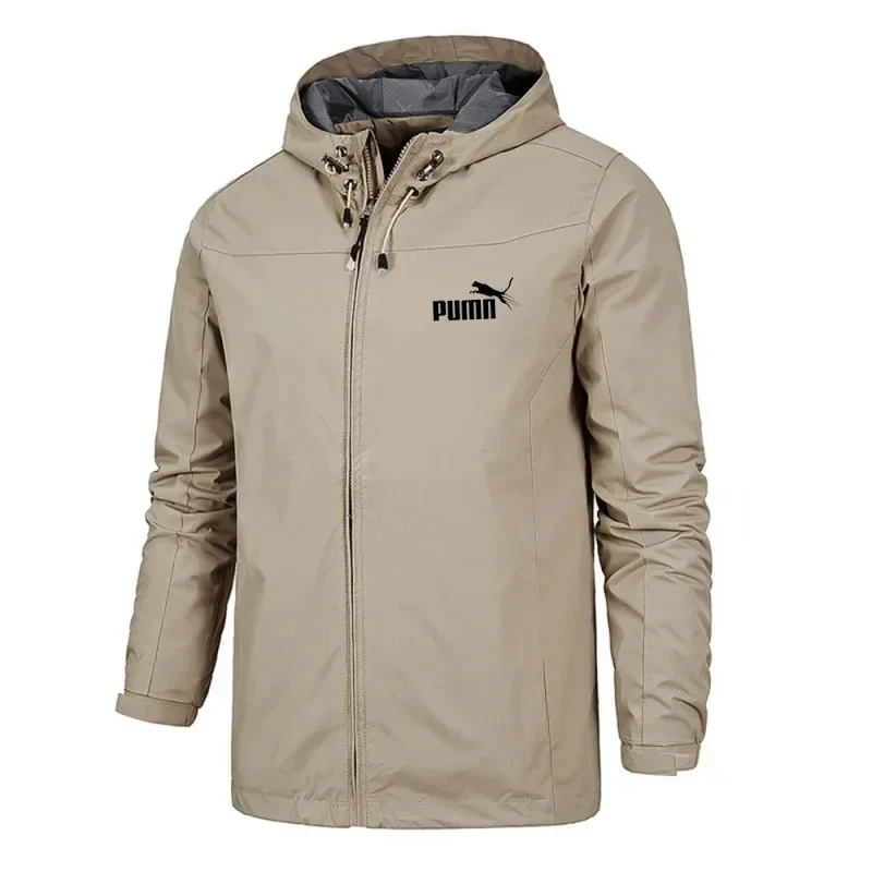 Herren Regenjacke, wasserdicht & winddicht – leicht, mit Kapuze