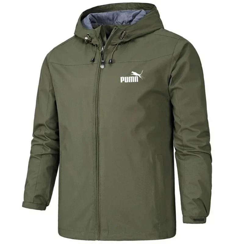 Herren Regenjacke, wasserdicht & winddicht – leicht, mit Kapuze
