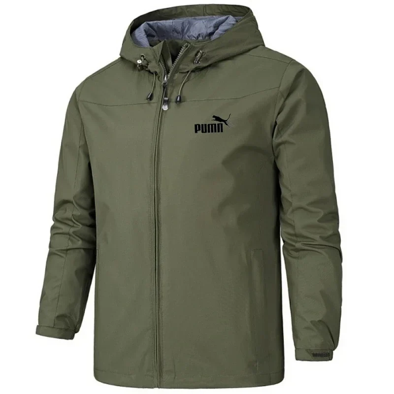 Herren Regenjacke, wasserdicht & winddicht – leicht, mit Kapuze
