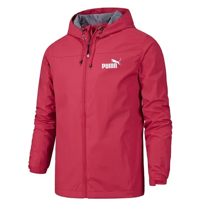 Herren Regenjacke, wasserdicht & winddicht – leicht, mit Kapuze
