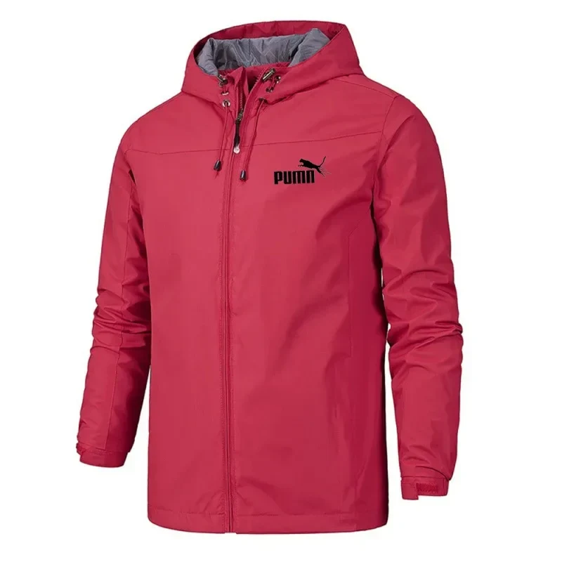 Herren Regenjacke, wasserdicht & winddicht – leicht, mit Kapuze