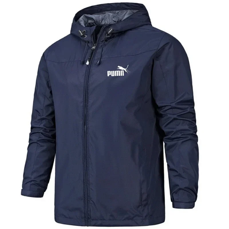 Herren Regenjacke, wasserdicht & winddicht – leicht, mit Kapuze