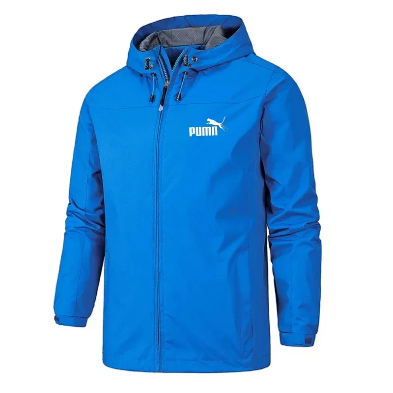 Herren Regenjacke, wasserdicht & winddicht – leicht, mit Kapuze