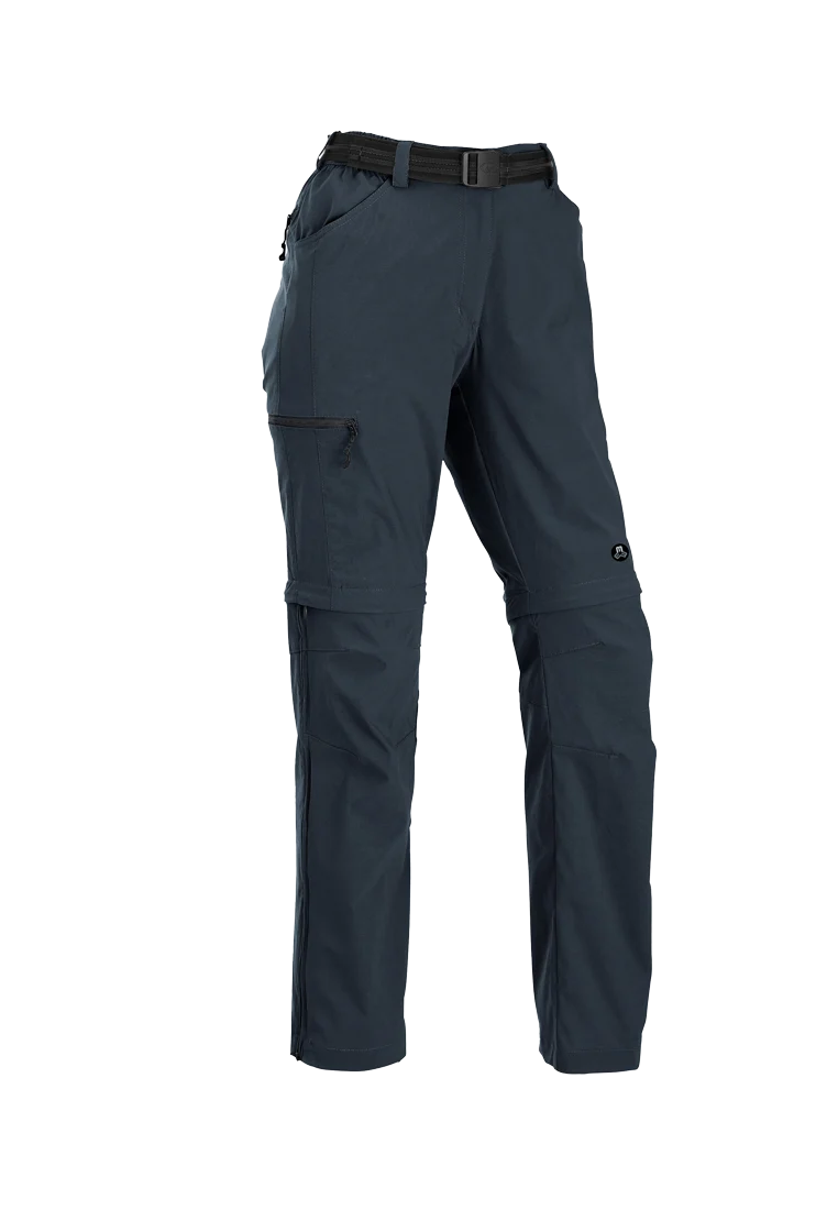 Maul Sport Damen T-Zipp Off Trekkinghose Montreal navy (Kurzgrößen)