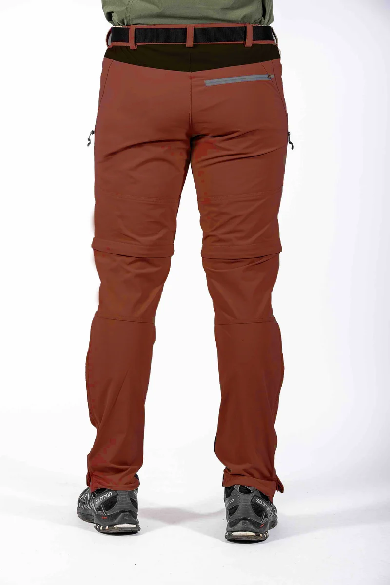 MauL Sport Herren Trekkinghose Eiger XT-elastic T-Zipp off Hose braun (2024)