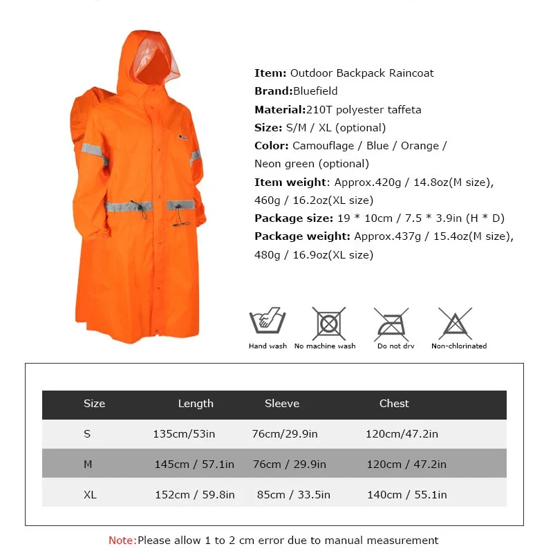 Outdoor-Regenjacke