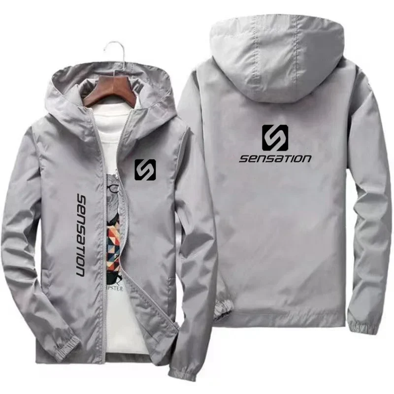 Herren Regenjacke, wasserdicht & winddicht – Kapuze, Übergrößen