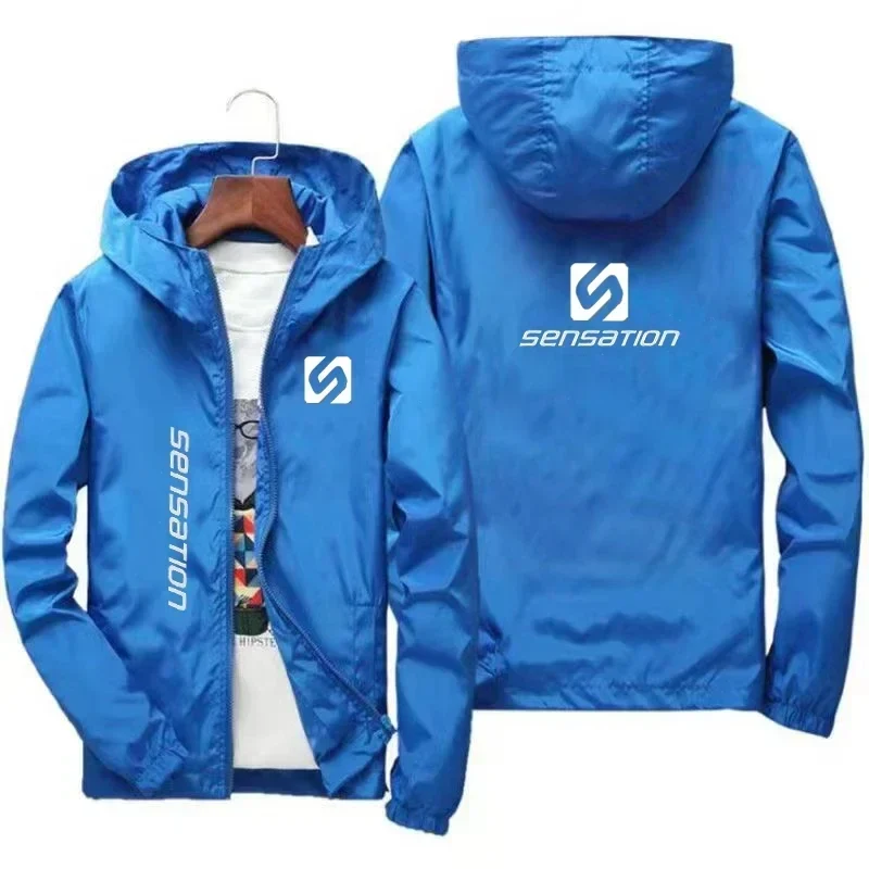 Herren Regenjacke, wasserdicht & winddicht – Kapuze, Übergrößen