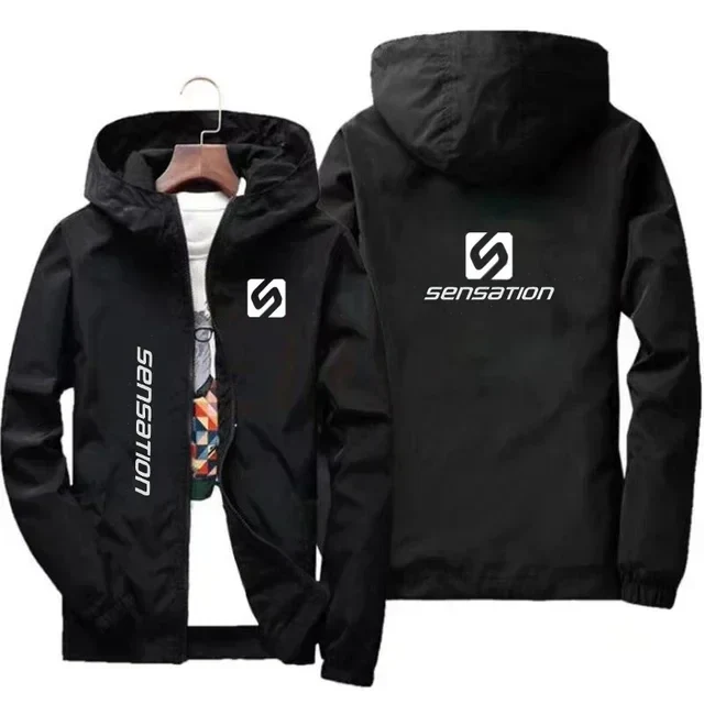 Herren Regenjacke, wasserdicht & winddicht – Kapuze, Übergrößen