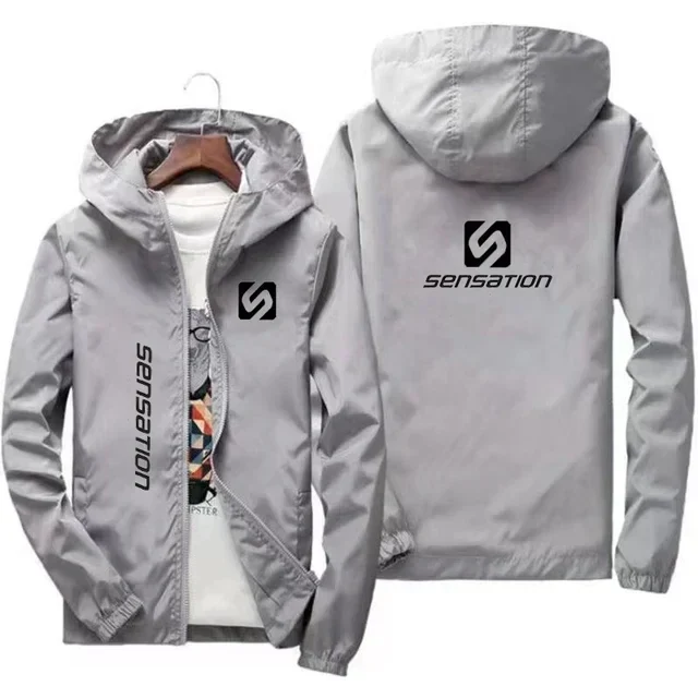 Herren Regenjacke, wasserdicht & winddicht – Kapuze, Übergrößen