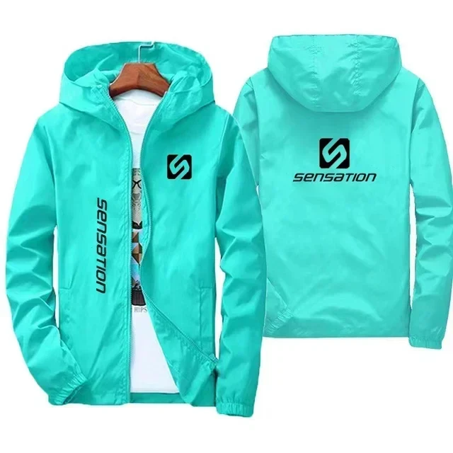 Herren Regenjacke, wasserdicht & winddicht – Kapuze, Übergrößen