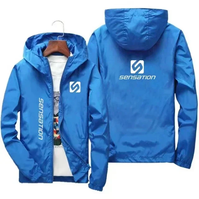 Herren Regenjacke, wasserdicht & winddicht – Kapuze, Übergrößen