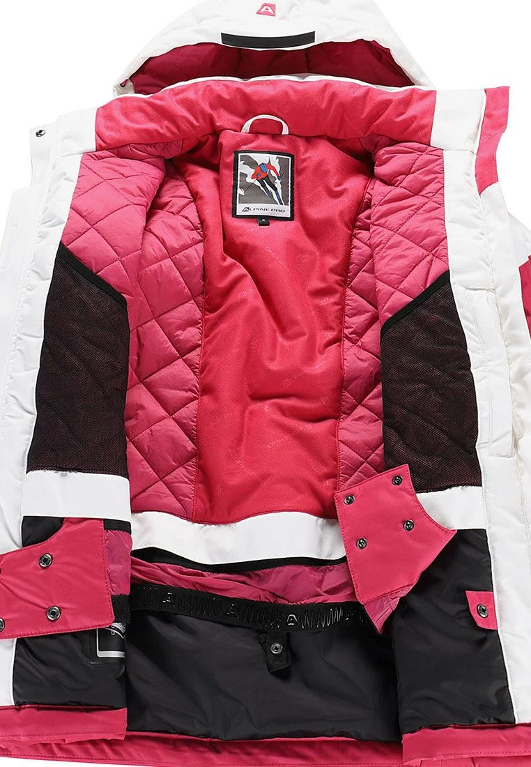 Alpine Pro Damen Skijacke mit Kapuze und Schneefang DEARA
