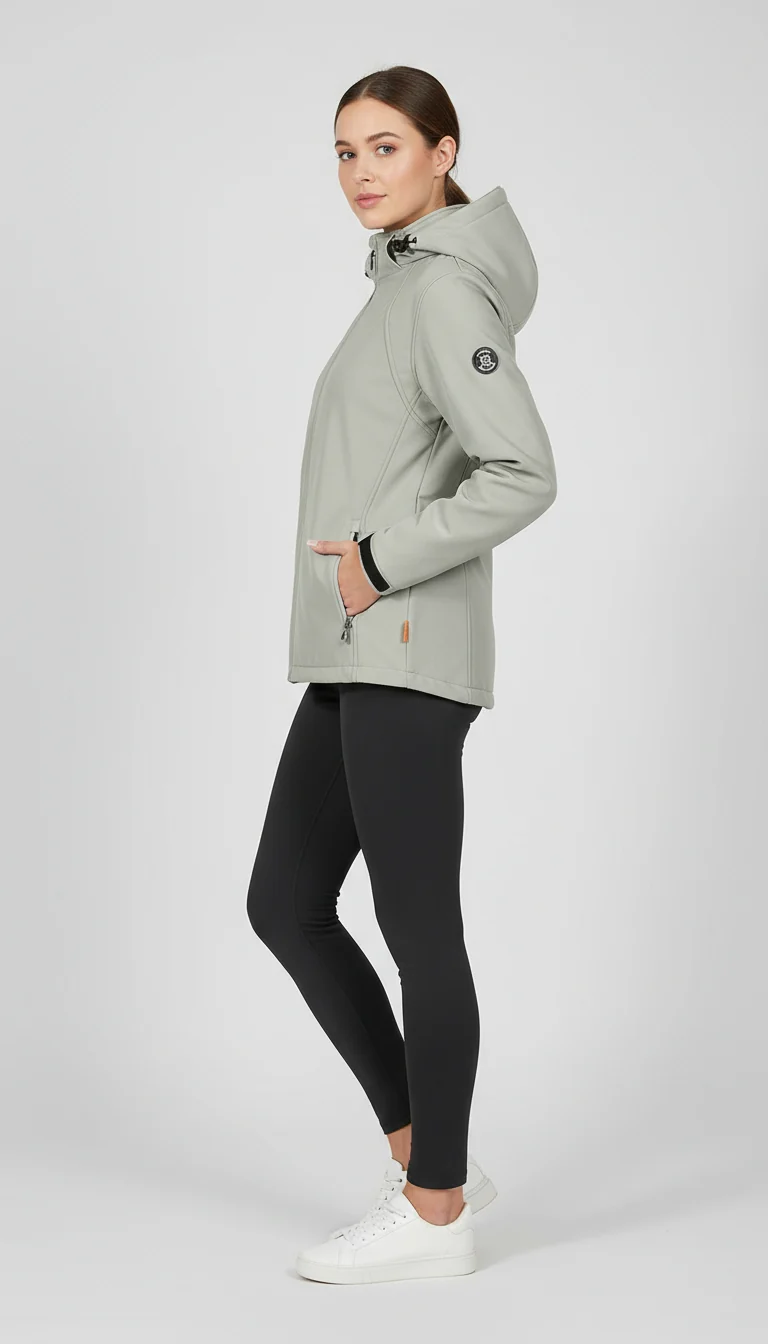 Blue Wave Damen Softshelljacke mit abnehmbarer Kapuze Maite 2224