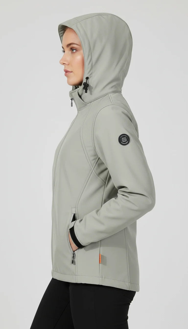 Blue Wave Damen Softshelljacke mit abnehmbarer Kapuze Maite 2224