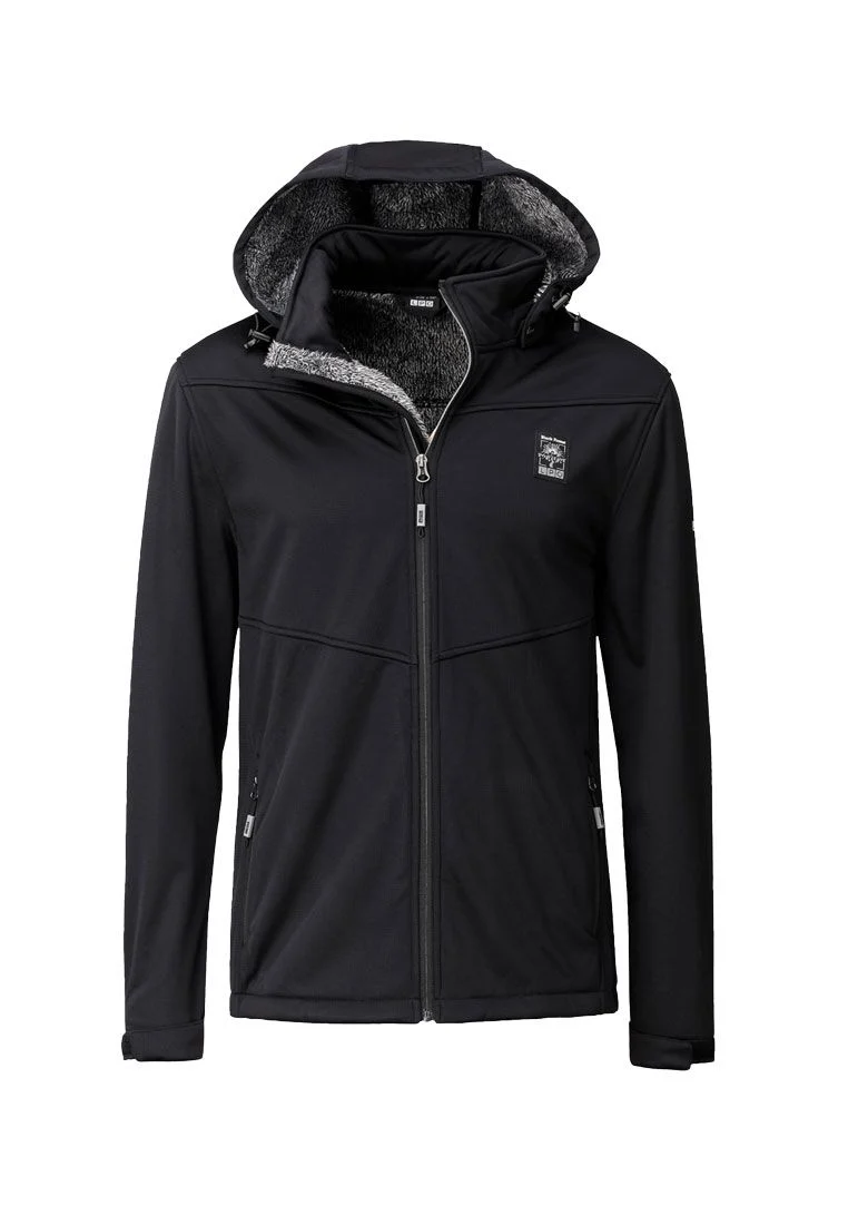 LPO Herren Softshelljacke mit Teddyfutter und Kapuze Laron 2