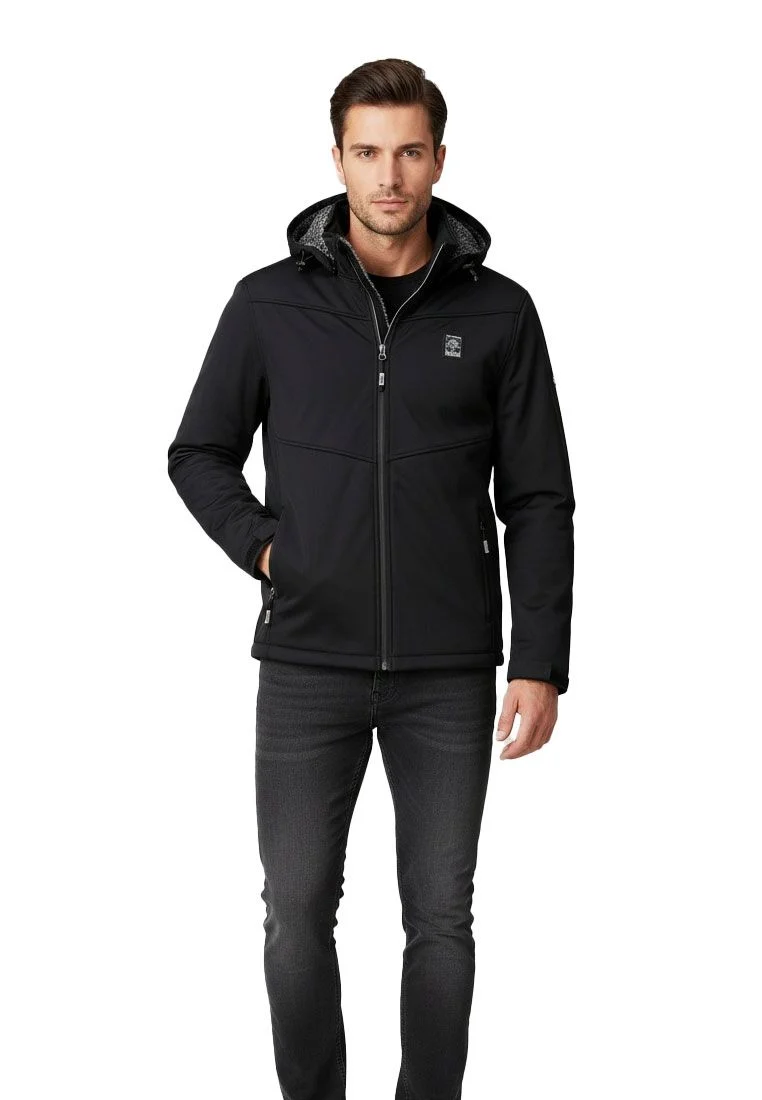 LPO Herren Softshelljacke mit Teddyfutter und Kapuze Laron 2