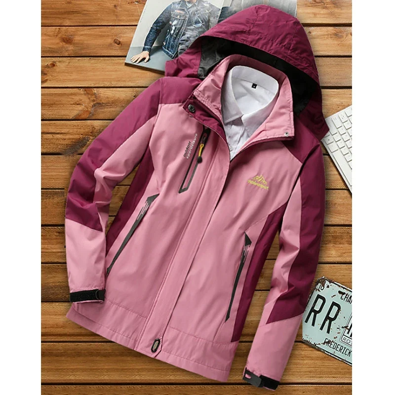 Damen Regenjacke, wasserdicht & winddicht in Lila