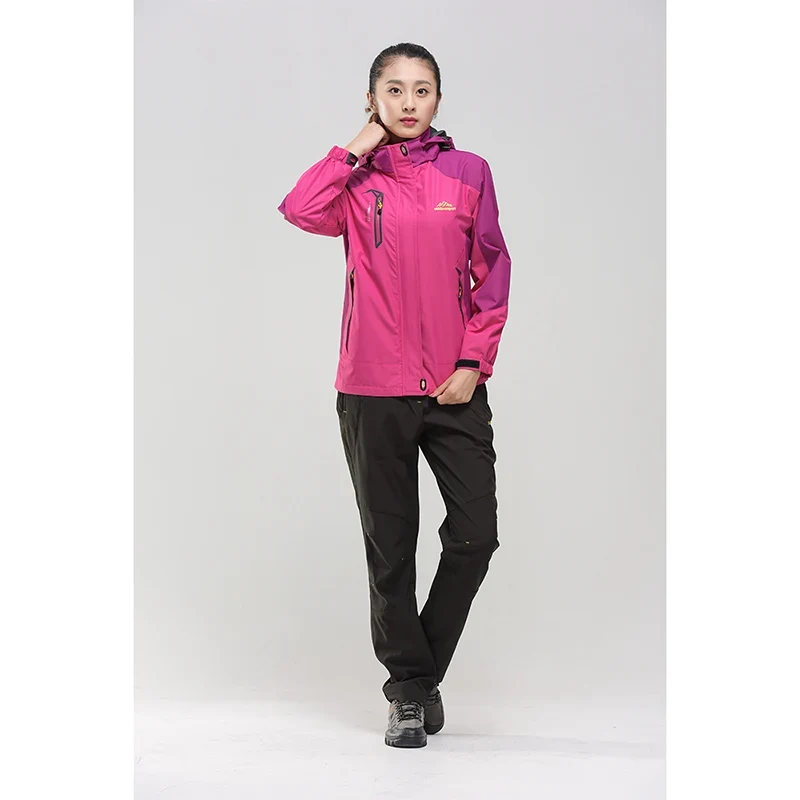 Damen Regenjacke, wasserdicht & winddicht in Lila