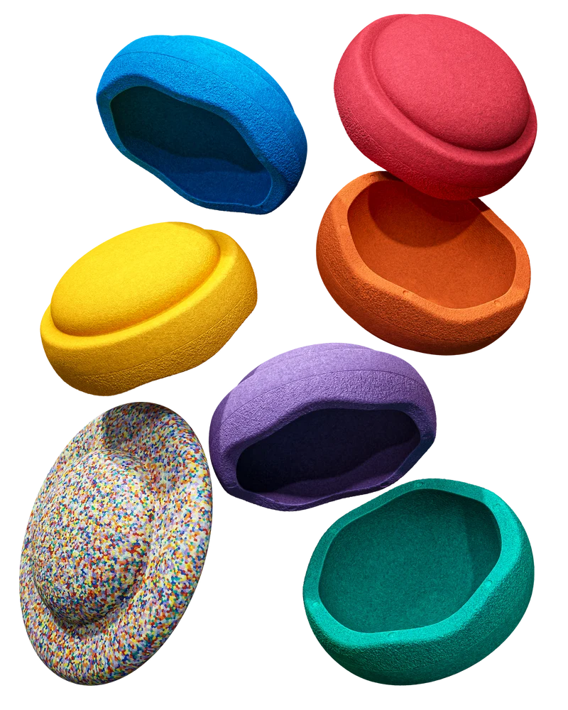 Stapelstein Rainbow classic (6 Stück + 1 Board)
