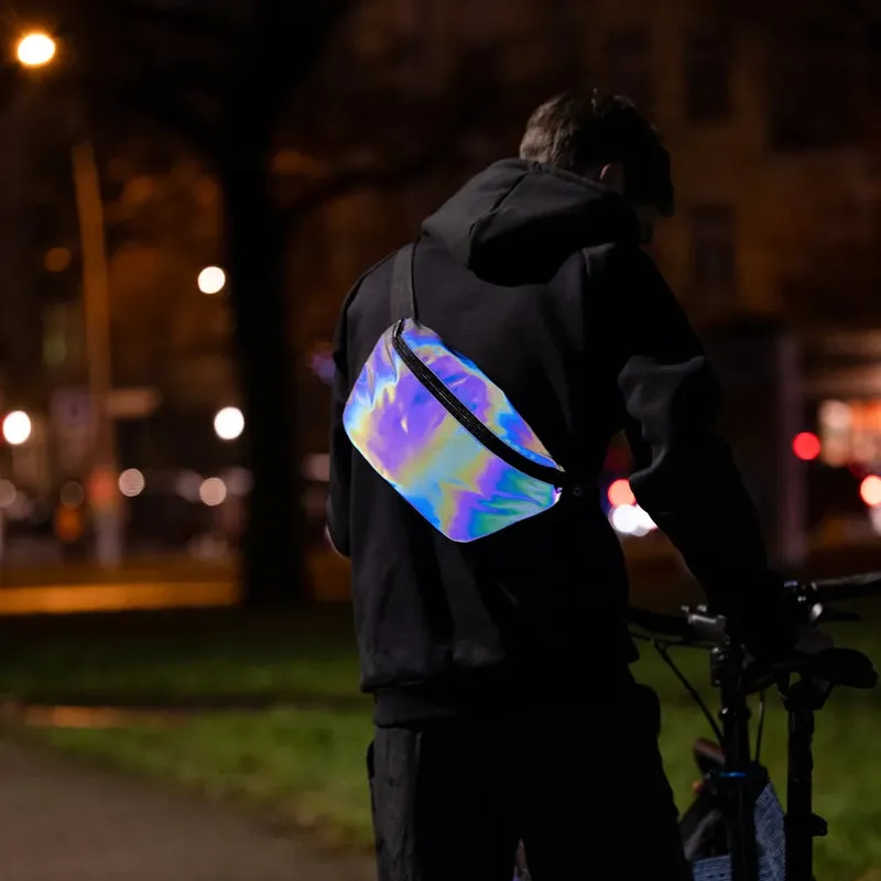 Reflektierende Gürteltasche: XL Pouch (Rainbow)
