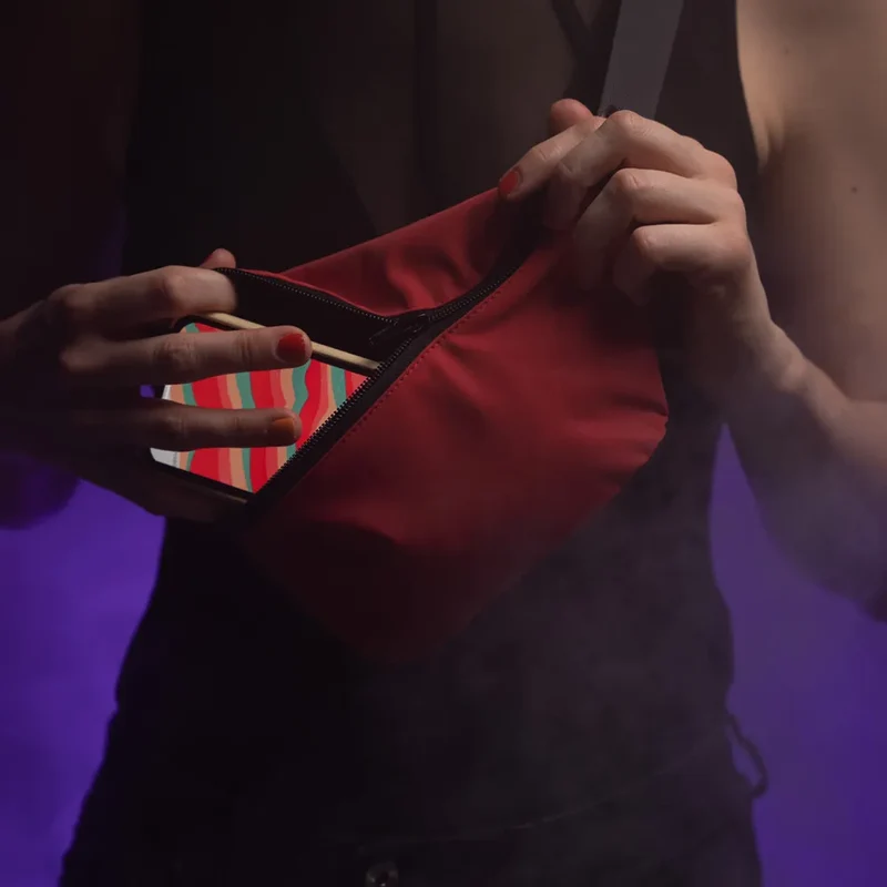 Reflektierende Gürteltasche: Pouch (Tomato Red)