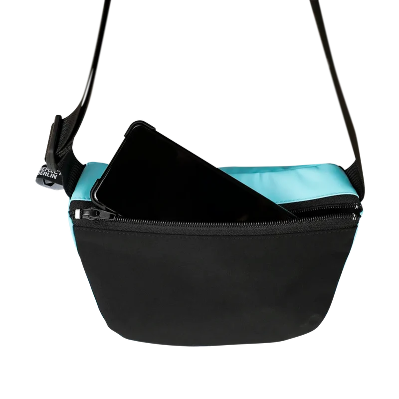 Reflektierende Gürteltasche: Pouch (Blue Curacao)