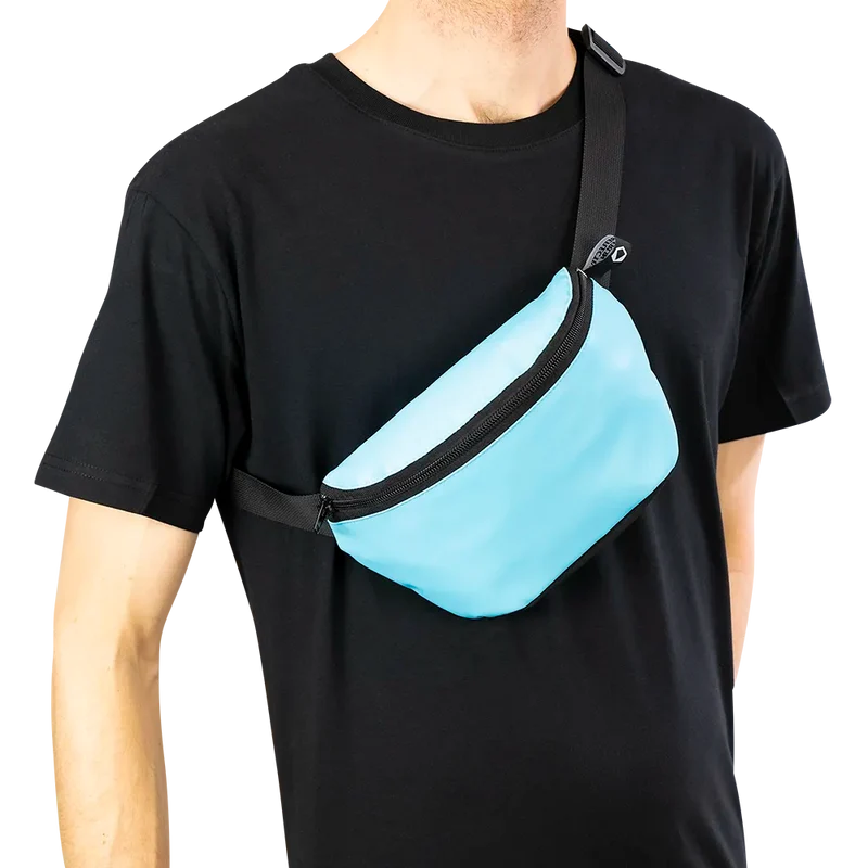 Reflektierende Gürteltasche: Pouch (Blue Curacao)