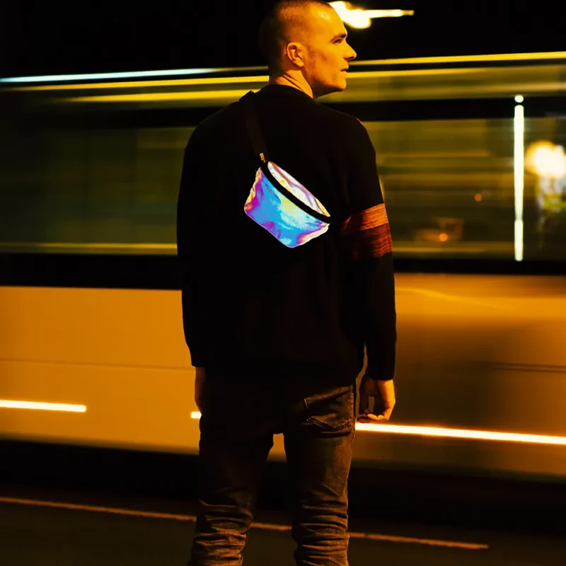 Reflektierende Gürteltasche: Pouch (Rainbow)