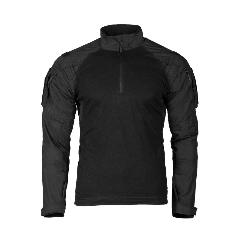 MIL-TEC® Feldhemd Tactical 2.0 schwarz Combat Shirt Einsatzhemd