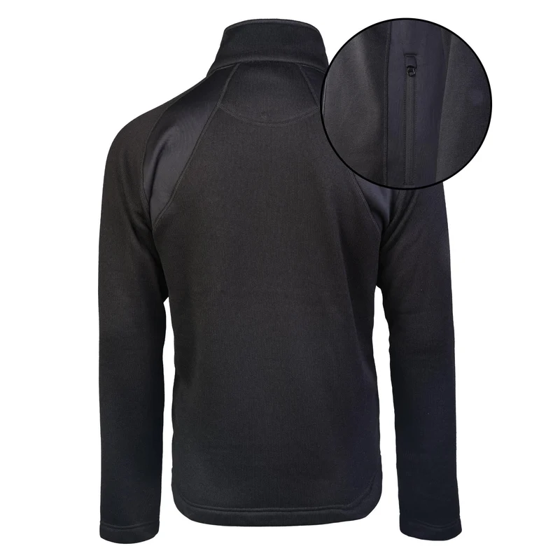 MIL-TEC® Outdoor Kälteschutzjacke Structure Fleece Jacke schwarz