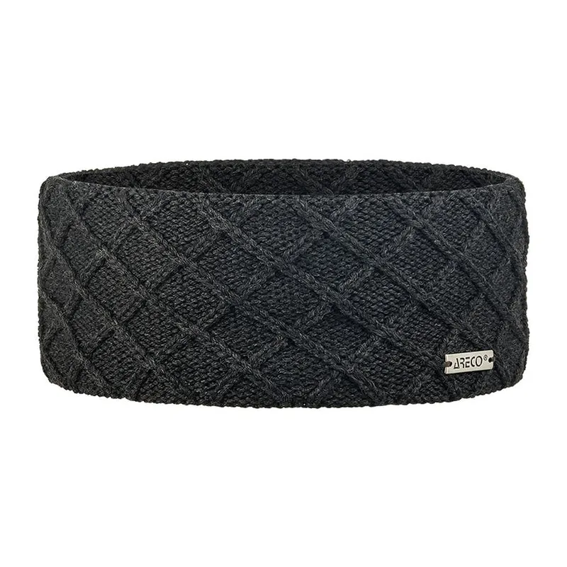 ARECO Damen Stirnband Merino 8752 Headband Fleeceinnenband