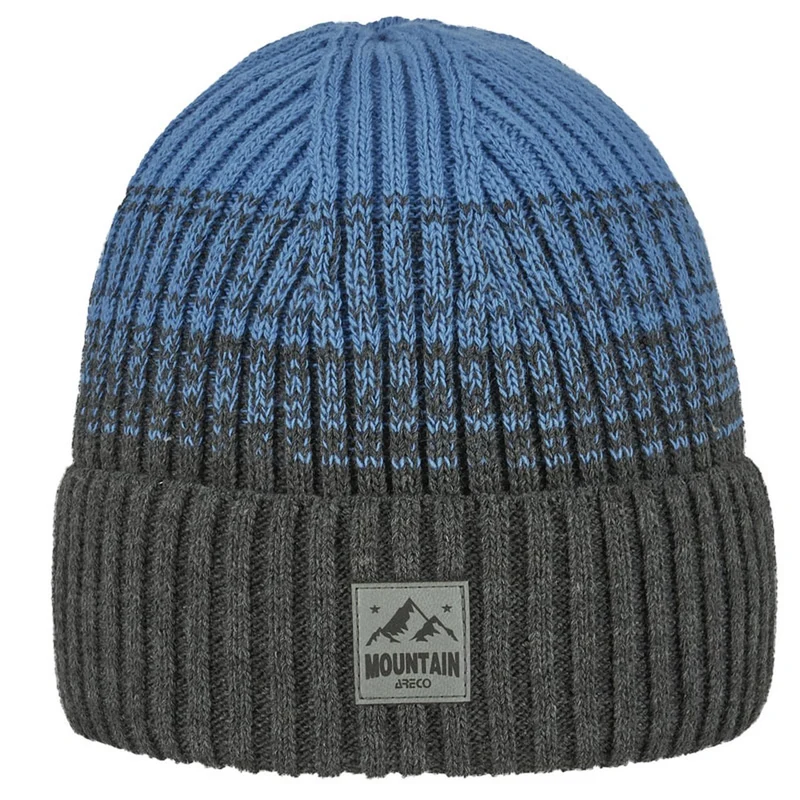 ARECO Kinder Beanie Juniors 7558 Boys Mütze Strickmütze Wintermütze