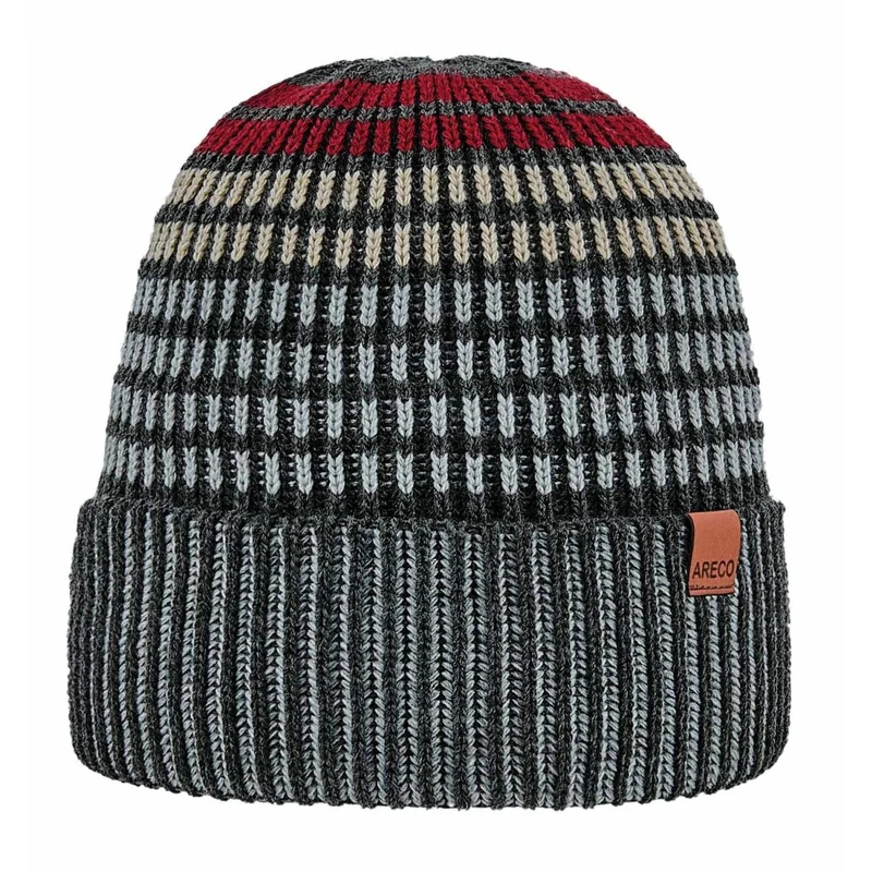 ARECO Herren Beanie m. Fleece 7833 Mütze Wintermütze